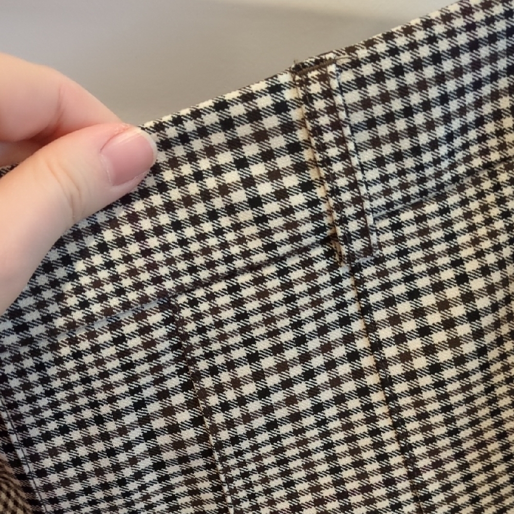 Y2K Indie Sleeze Preppy Gray Plaid Mini Skirt Maison D' Amelie Size Large NWT - Picture 5 of 12